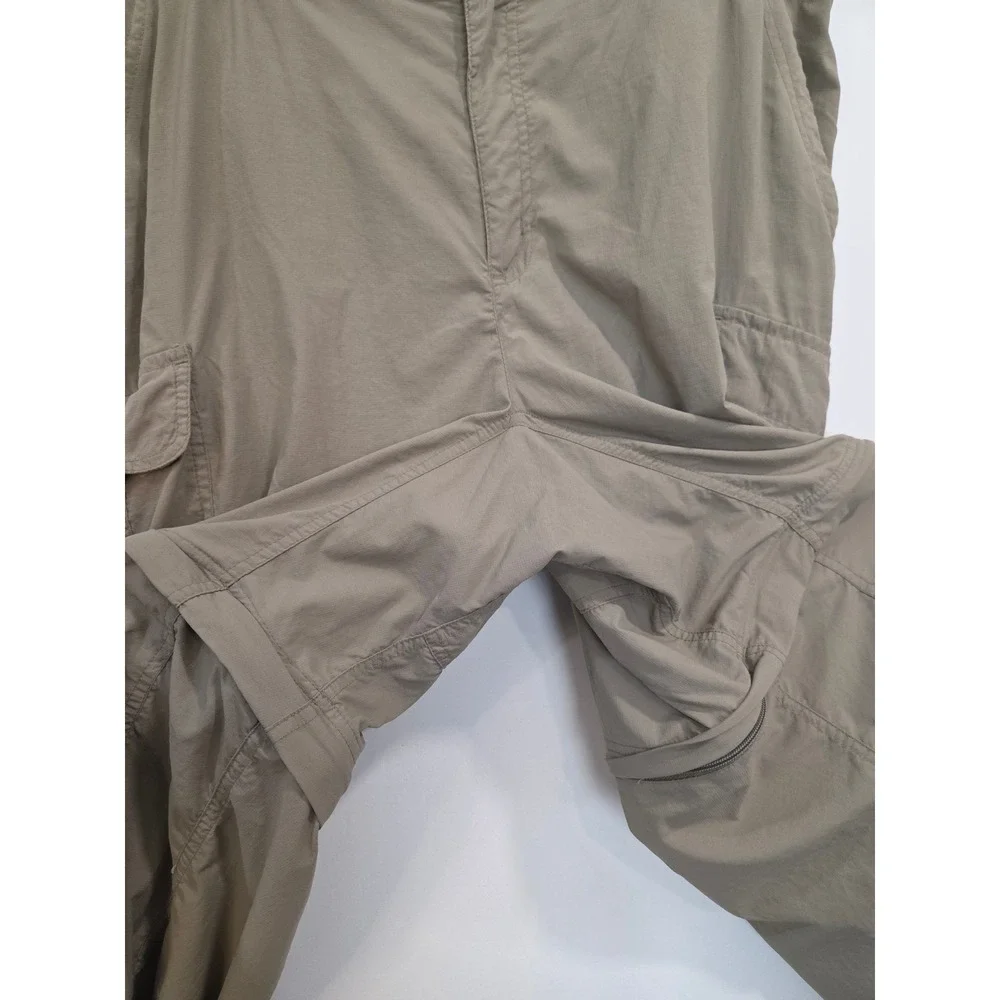 Columbia Mens Tan Convertible Cargo‎ Pants XL 38 Titanium Hiking Outdoor Fishing
